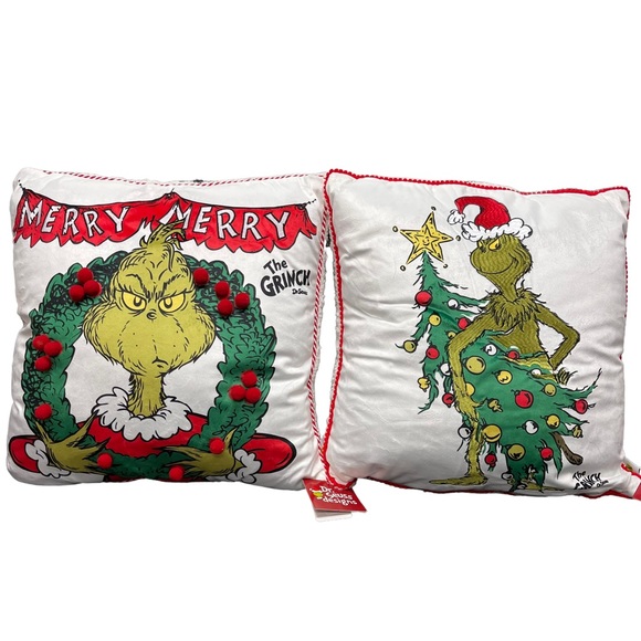 Accents Marlo Lorenz Dr Seuss The Grinch Throw Pillows Poshmark